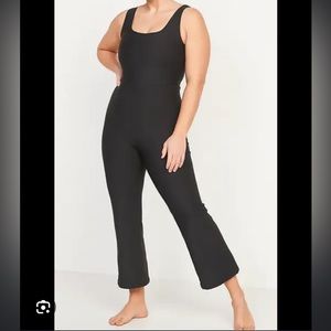 Old Navy Powersoft Bodysuit Athletic Romper Flared Leg